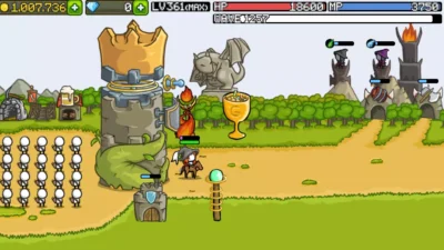 Скриншот игры Grow Castle Мод [Много алмазов] на Андроид 5
