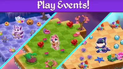 Скриншот игры Merge Dragons! Мод [Бесплатные покупки] на Андроид 5