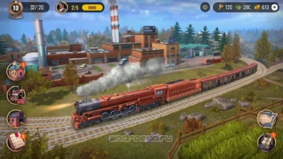Скриншот Railroad Empire: Игра в поезда Мод [Много ресурсов] на Андроид на Андроид