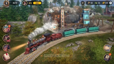Геймплей Railroad Empire: Игра в поезда Мод [Много ресурсов] на Андроид - скриншот 3