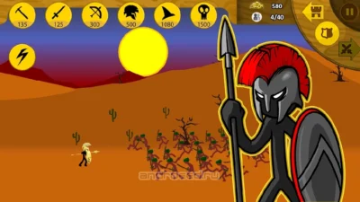 Скриншот Stick War: Legacy Мод [Бесплатные покупки] на Андроид на Андроид