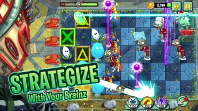 Читы на Plants vs. Zombies 2 [Мод-меню] - скриншот геймплея 2