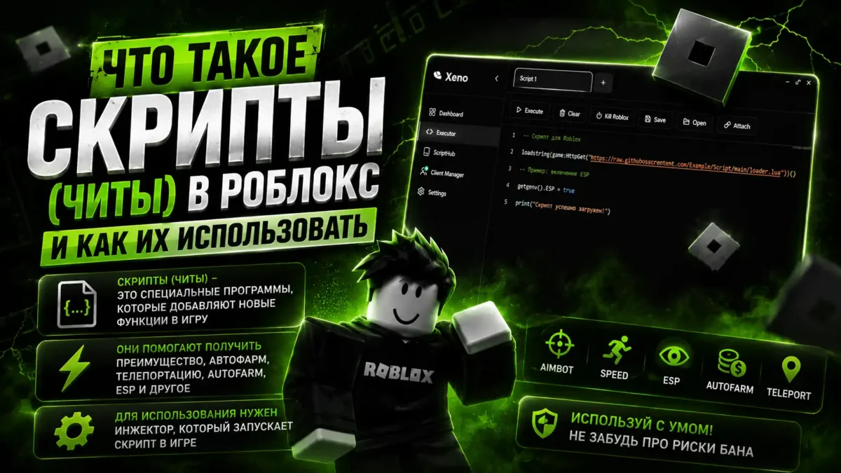 Что такое скрипты (читы) в Роблокс и как их использовать