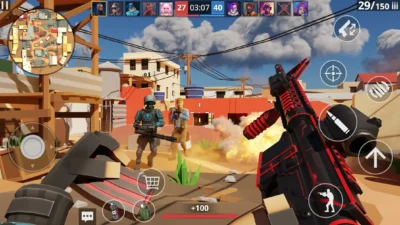 Скриншот POLYWAR Мод [Бессмертие] на Андроид на Андроид