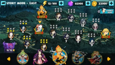 Скриншот игры Stick Demon Shadow Fight Мод [Много денег] на Андроид 5